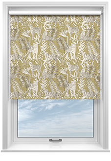 Tropical Wildcats, Old Gold - Roller Blind